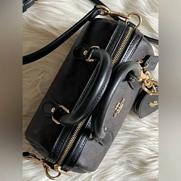 💰SOLD - CCL59 - Coach Mini Rowan Crossbody Bag in Signature Canvas Gift Set - Picture 10 of 14